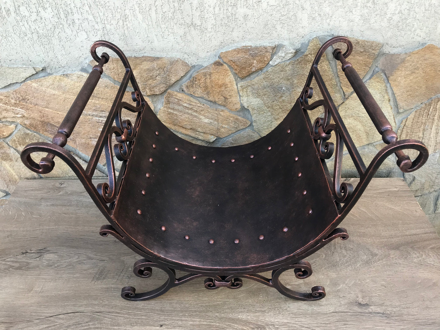 Ancient decor, ancient art, medieval decor, medieval gift, firewood rack, firewood storage, log holder, log storage, ancient fireplace