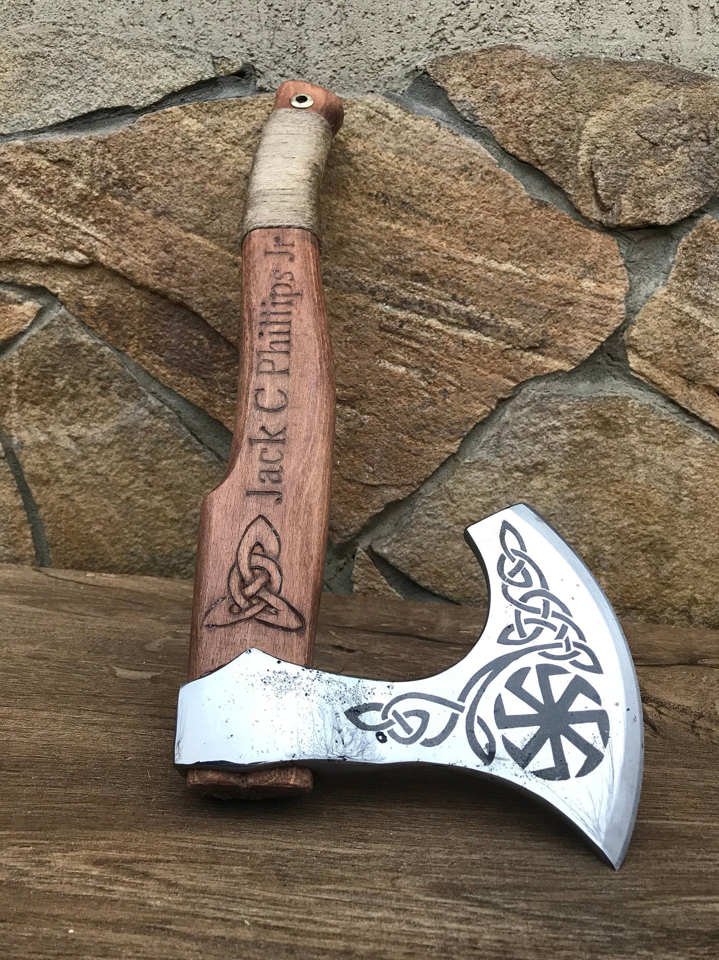 Personalized axe, personalized gift, personalized mens gifts, viking axe, hatchet, axe, runic axe, runic, runes, pagan symbol, celtic axe