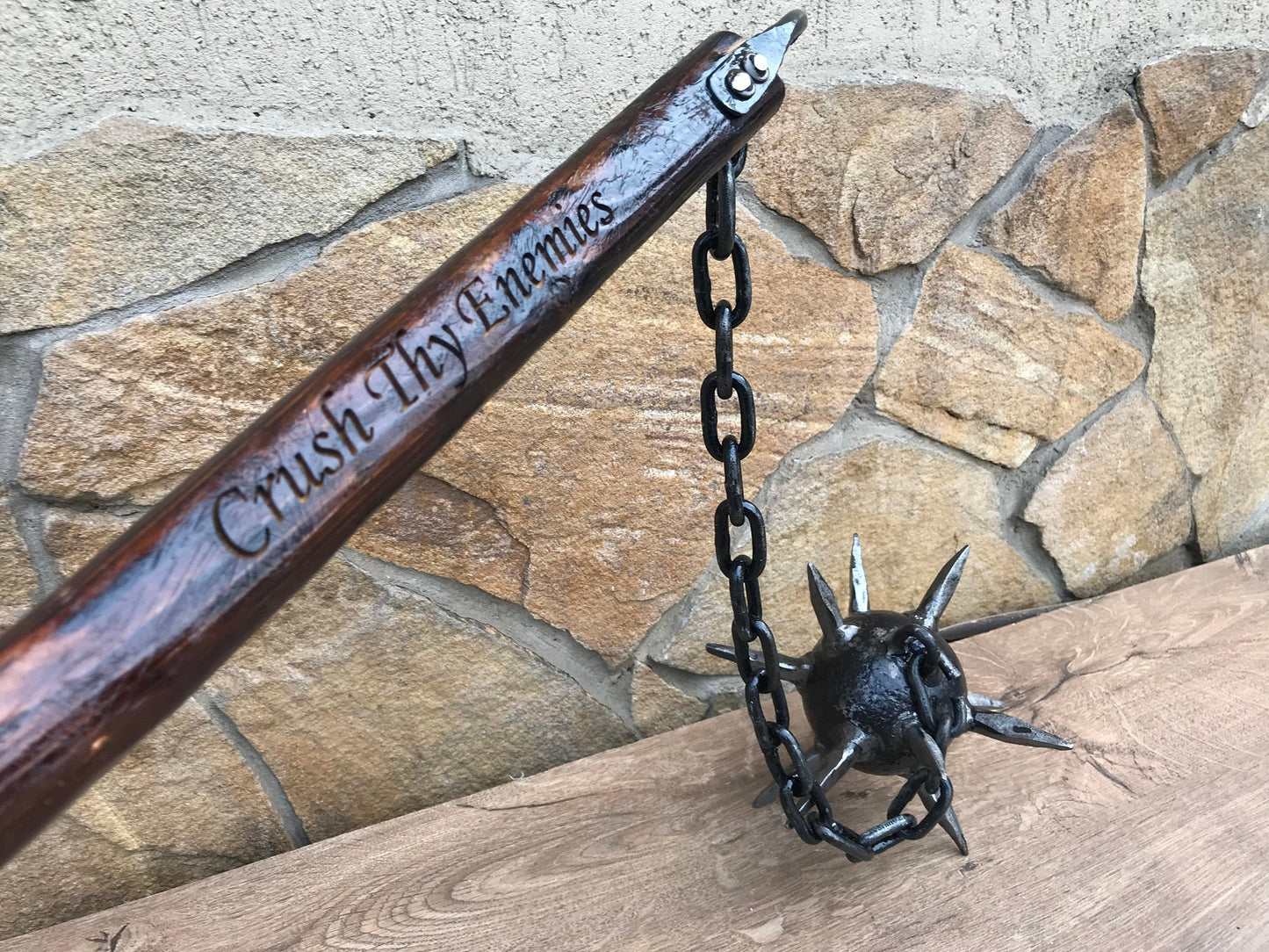 Viking mace, war mace, hand crafted mace, mace, flail, chain flail, medieval, knight,warrior,medieval weapon,viking axe,mens gifts,iron gift