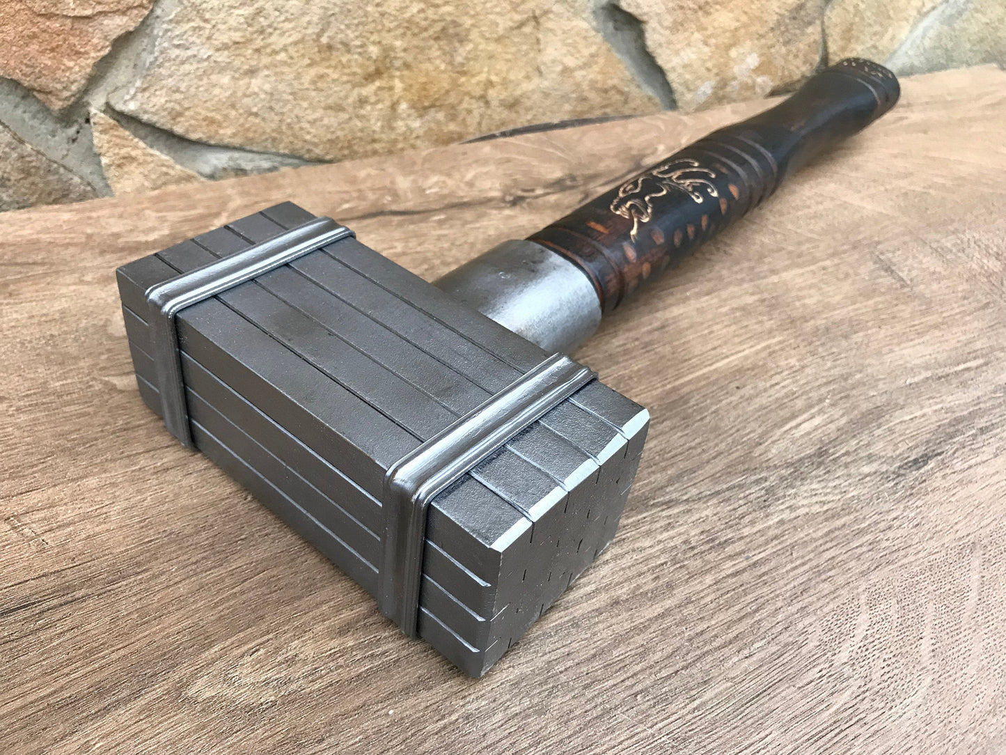 Viking axe, hand forged hammer, Thor hammer, decorative hammer, mjolnir, medieval axe, mens gift, iron gift for him, Thors hammer,war hammer
