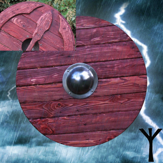 Viking shield, shield, runic shield, viking relic, viking artifact, sword, mace, hammer, axe, viking axe, viking gift, medieval shield