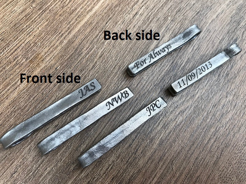 Bronze tie clip, tie clip, tie bar, tie tack, bronze gift for men, bronze gift for him, personalized tie clip, mens bronze gifts, tie clips