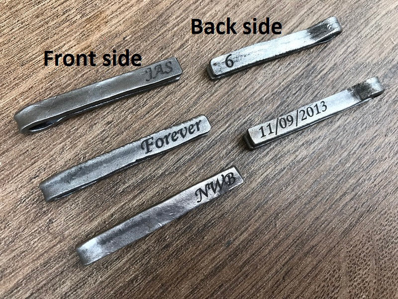 Bronze tie clip, tie clip, tie bar, tie tack, bronze gift for men, bronze gift for him, personalized tie clip, mens bronze gifts, tie clips