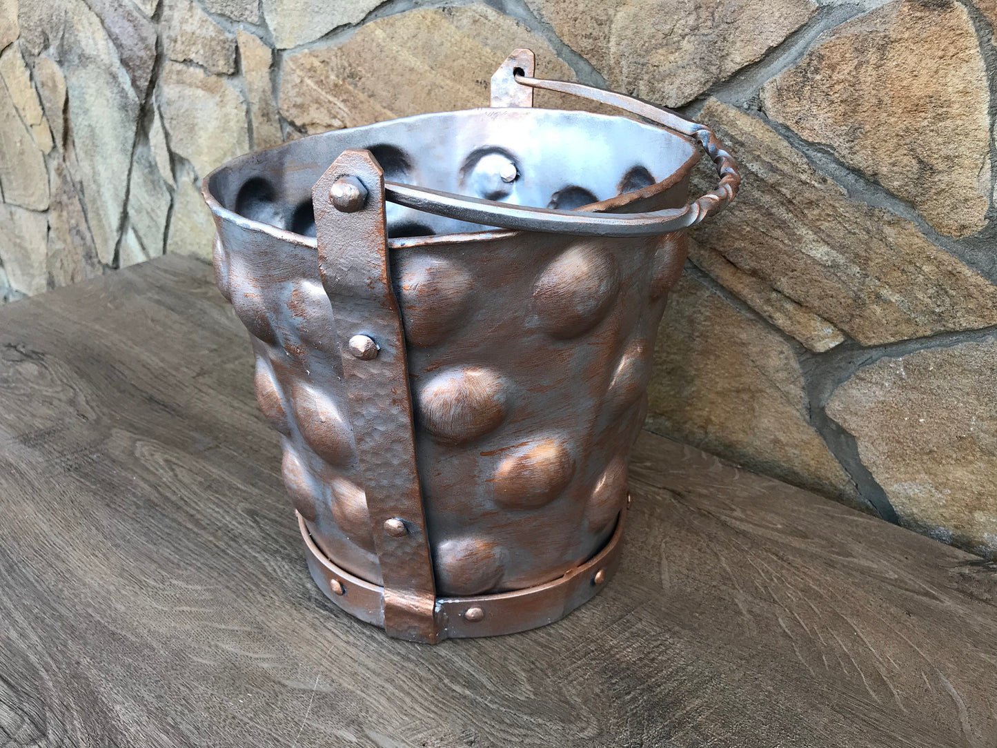 Bucket, coal bucket, ash bucket, coal pail, coal scuttle, coal scuttle bucket, firewood bucket,hand forged bucket,fireplace decor,fire poker