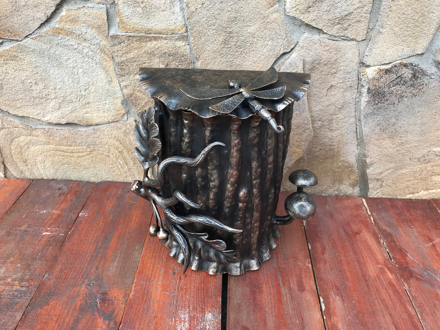 Wall mailbox, mailbox, locking mailbox, mail boxes, postbox, post box, dragonfly, oak, acorn, nature wall art, mail box post, forest decor