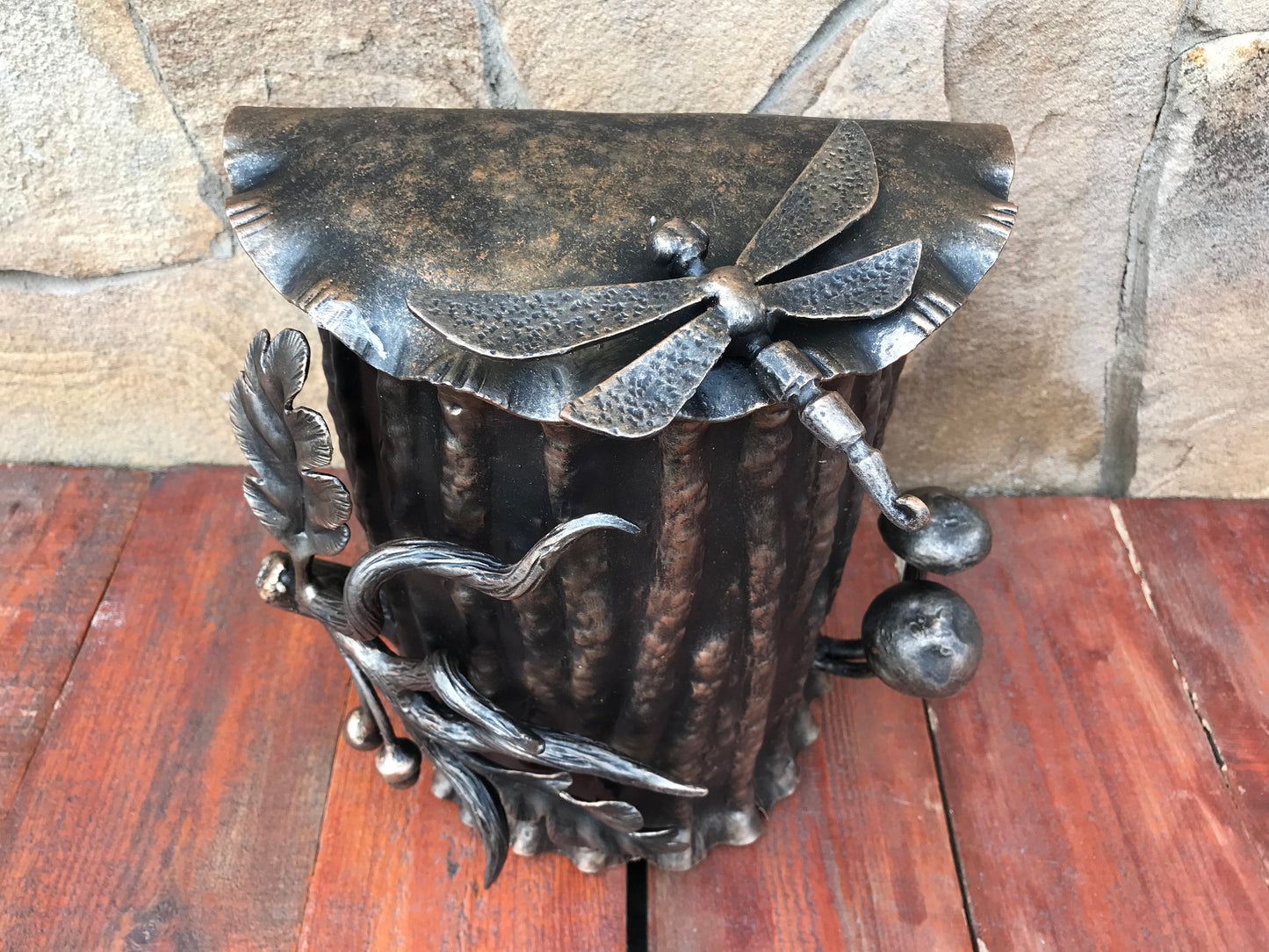 Wall mailbox, mailbox, locking mailbox, mail boxes, postbox, post box, dragonfly, oak, acorn, nature wall art, mail box post, forest decor