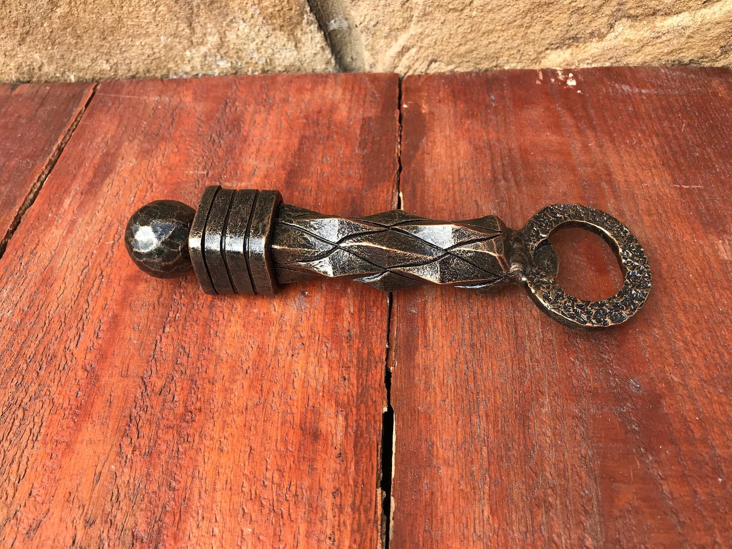 6 year anniversary gift for him, bottle opener, wine bottle opener, hand forged bottle opener,wrought iron bottle opener,beer bottle opener,