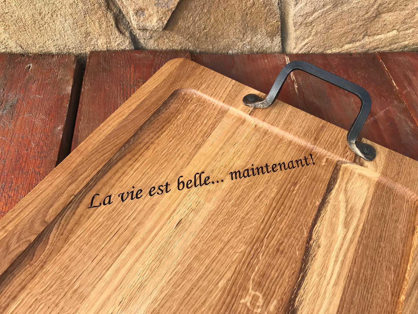 Tray for coffee table, tray for men, serving board, wooden gift, wooden anniversary, personalized wedding tray, bridemaid gifts, wedding