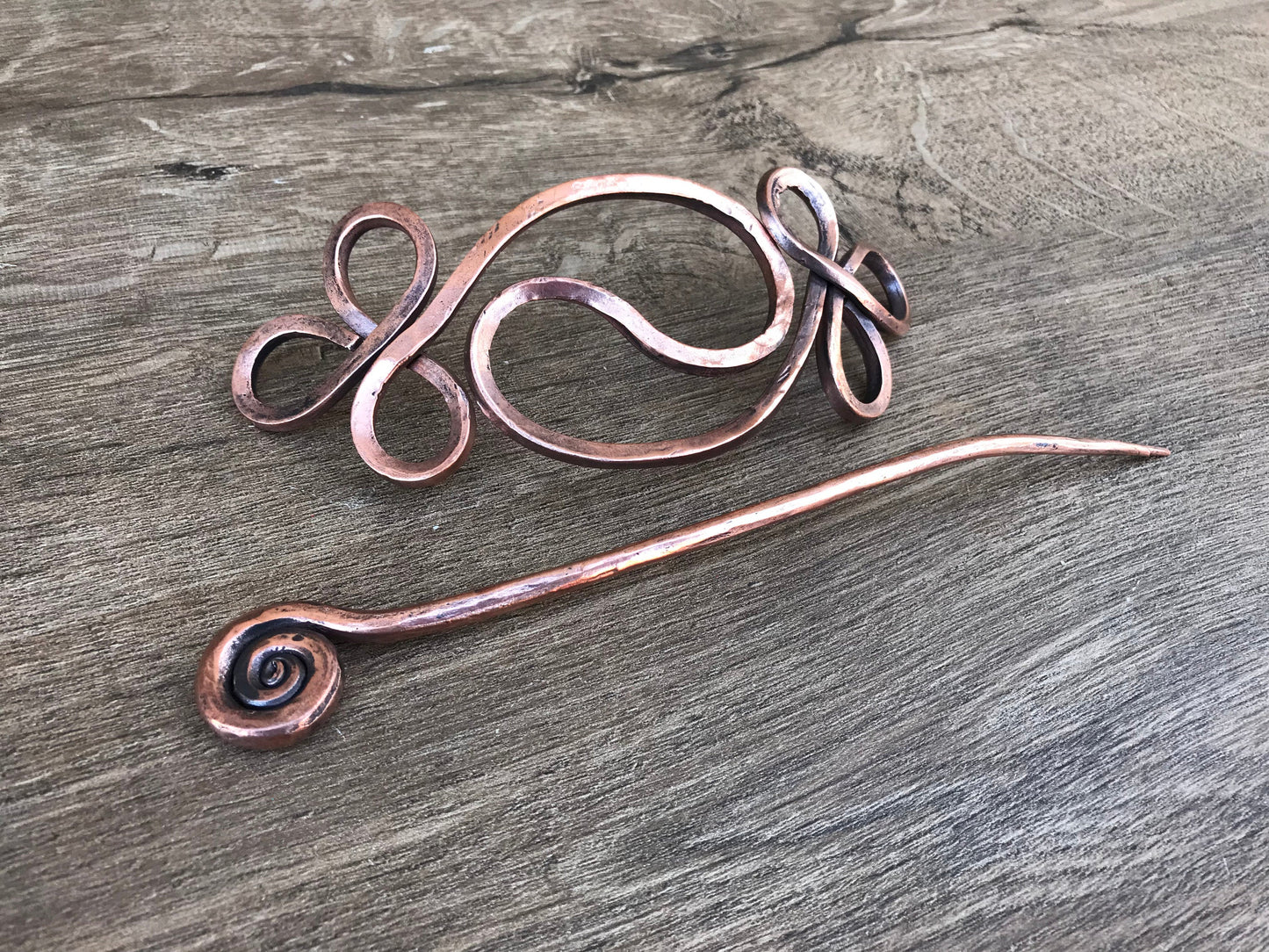 Copper gift, copper hair pin, copper anniversary, hair clip, hair slide, hair barrette, bun holder, hair jewelry, bridal hair pin,hair stick