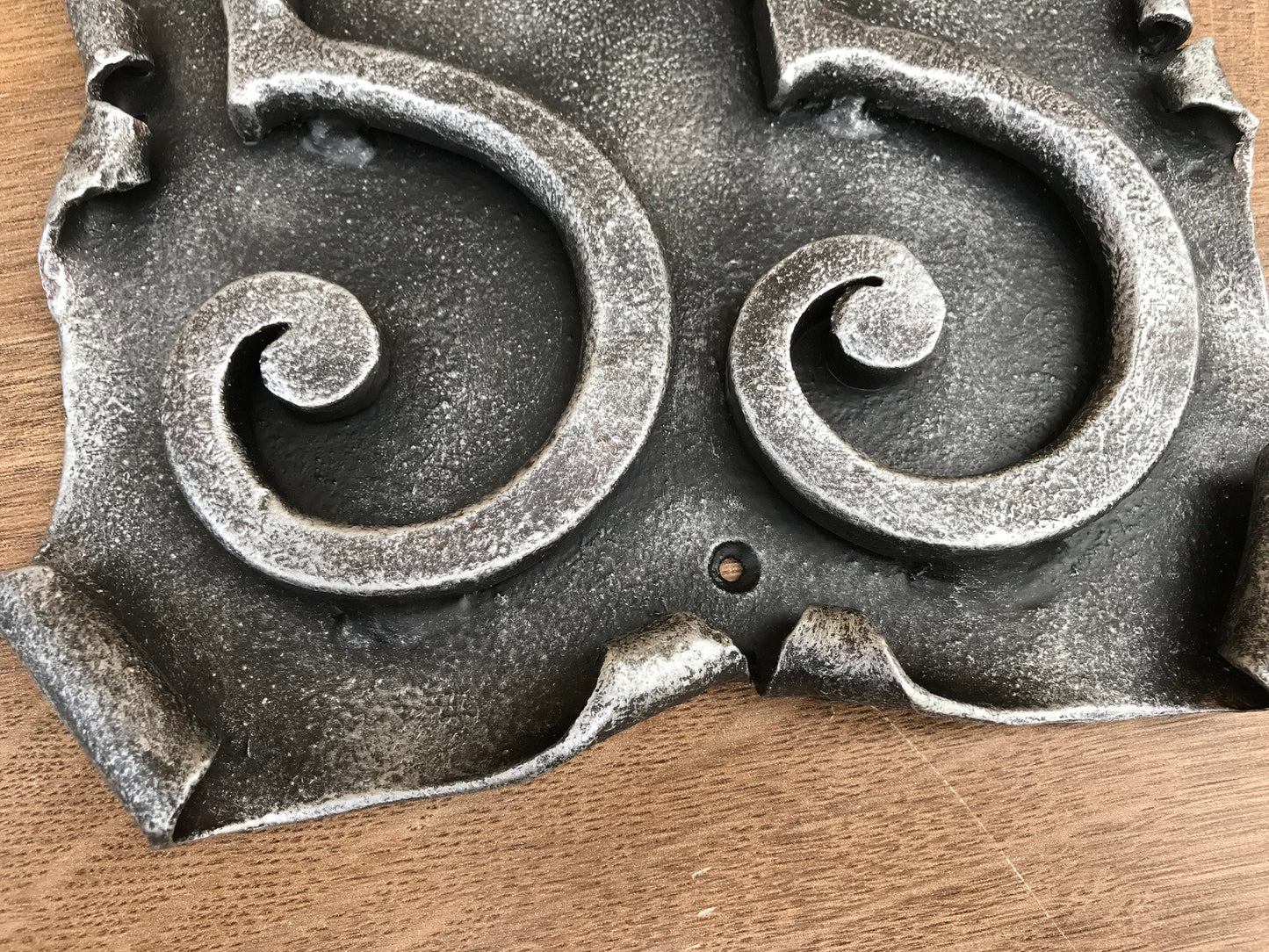 Outside plaque, outside house numbers, outside house signs, outside house decor, house number plaque, house number sign, metal plaque, axe