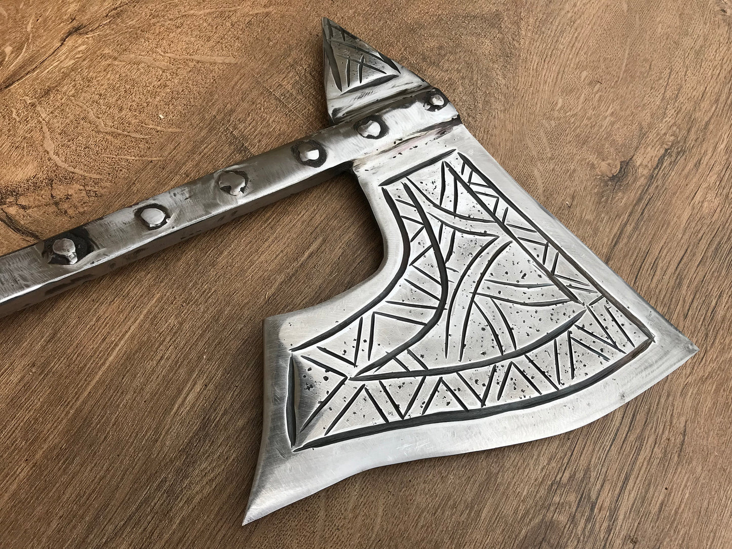 Viking axe, knife, mens gifts, viking armor, runic axe, runes decor, runes gift, hatchet, axe, axe gift, manly gift, handyman tool, vikings