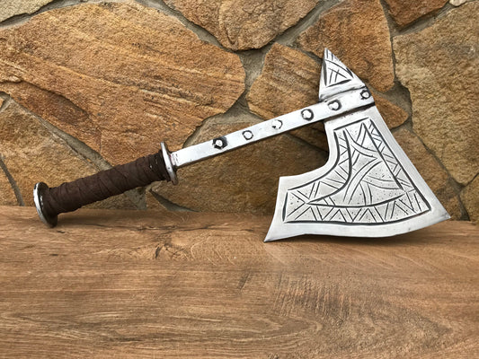 Viking axe, knife, mens gifts, viking armor, runic axe, runes decor, runes gift, hatchet, axe, axe gift, manly gift, handyman tool, vikings