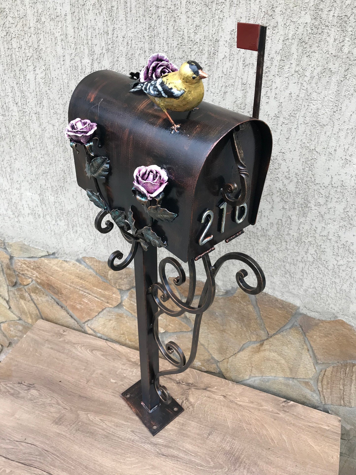 Mailbox, animal gift, mail box, gift for mom, sport gift, vikings, bird decor, gift for wife, wedding gift, birthday gift, engagement gift