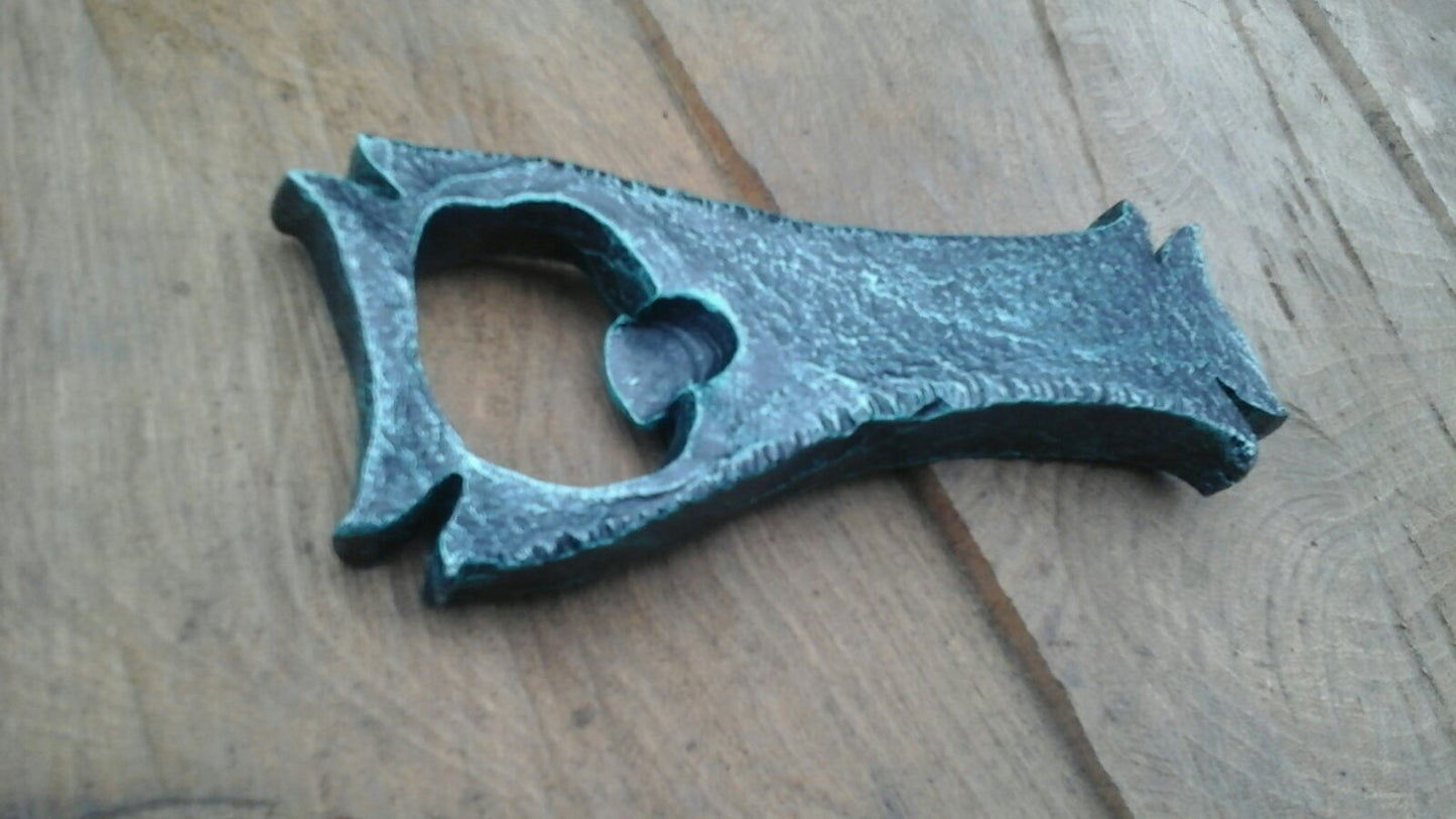Bottle opener, mens gift, manly gift, 6 year anniversary, iron anniversary gift for him, iron gift for him, gift for boyfriend, corkscrew