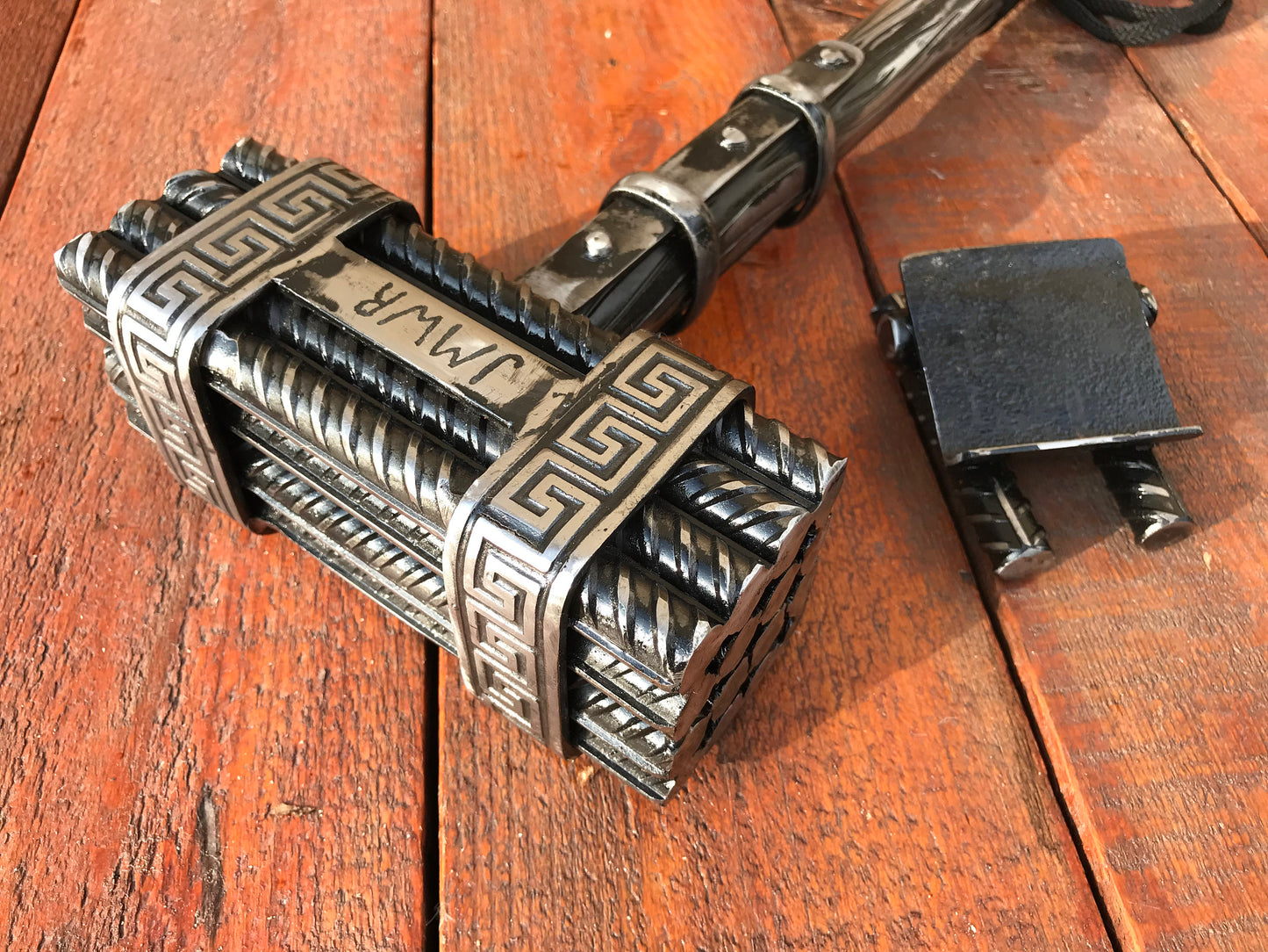 Hammer, unique hammer, rebar art, viking tools, rebar, Christmas gift, viking hammer, mens gift, retirement gift, military gift, iron gifts
