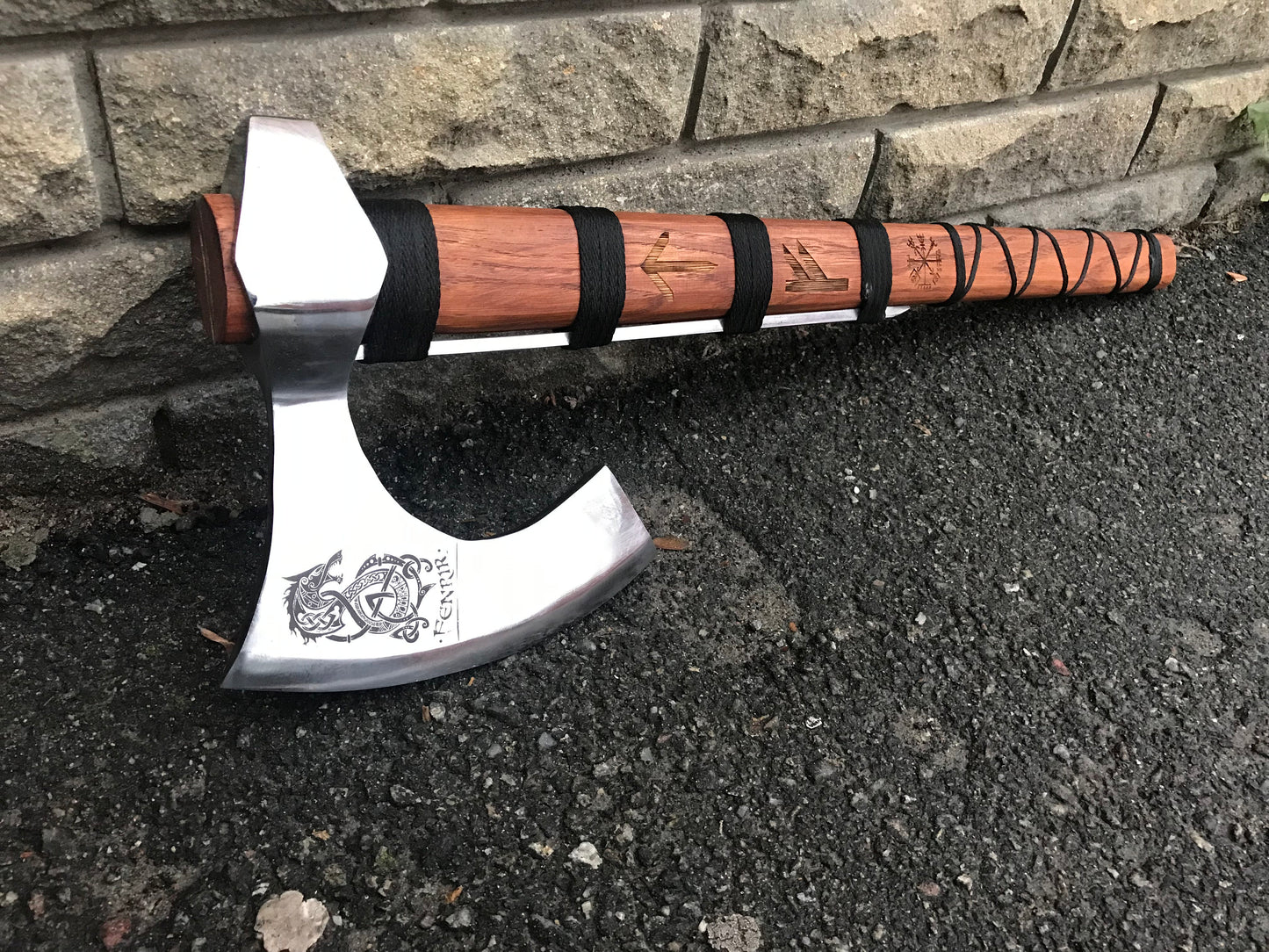 Runic axe, Fenrir, perun axe, pagan axe, viking axe, Ragnar, Dane axe, The Raider, bearded axe,Norse axe,berserker axe,mjolnir,viking weapon