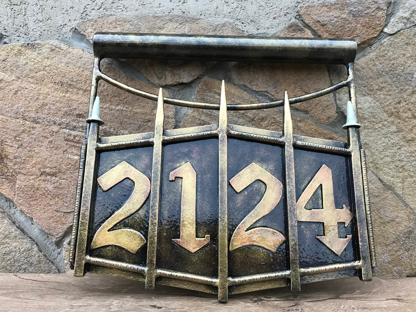 Custom house number plaque, custom house number sign,hand forged plaque,hand forged sign,house numbers,house number sign,house number plaque
