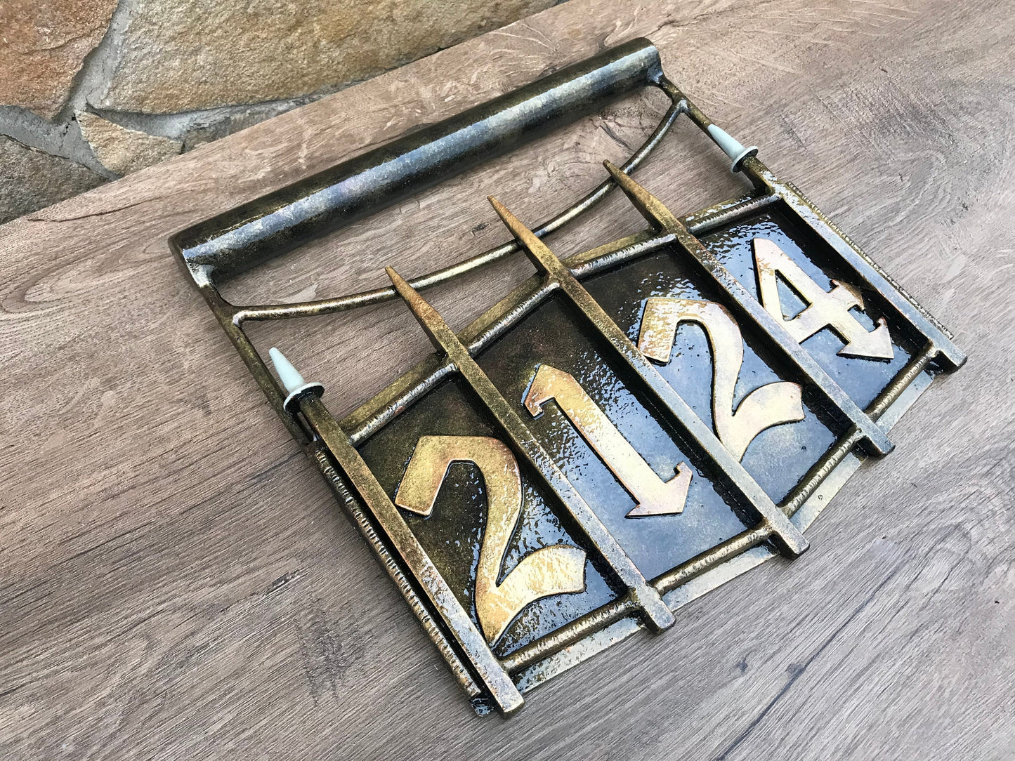 Custom house number plaque, custom house number sign,hand forged plaque,hand forged sign,house numbers,house number sign,house number plaque