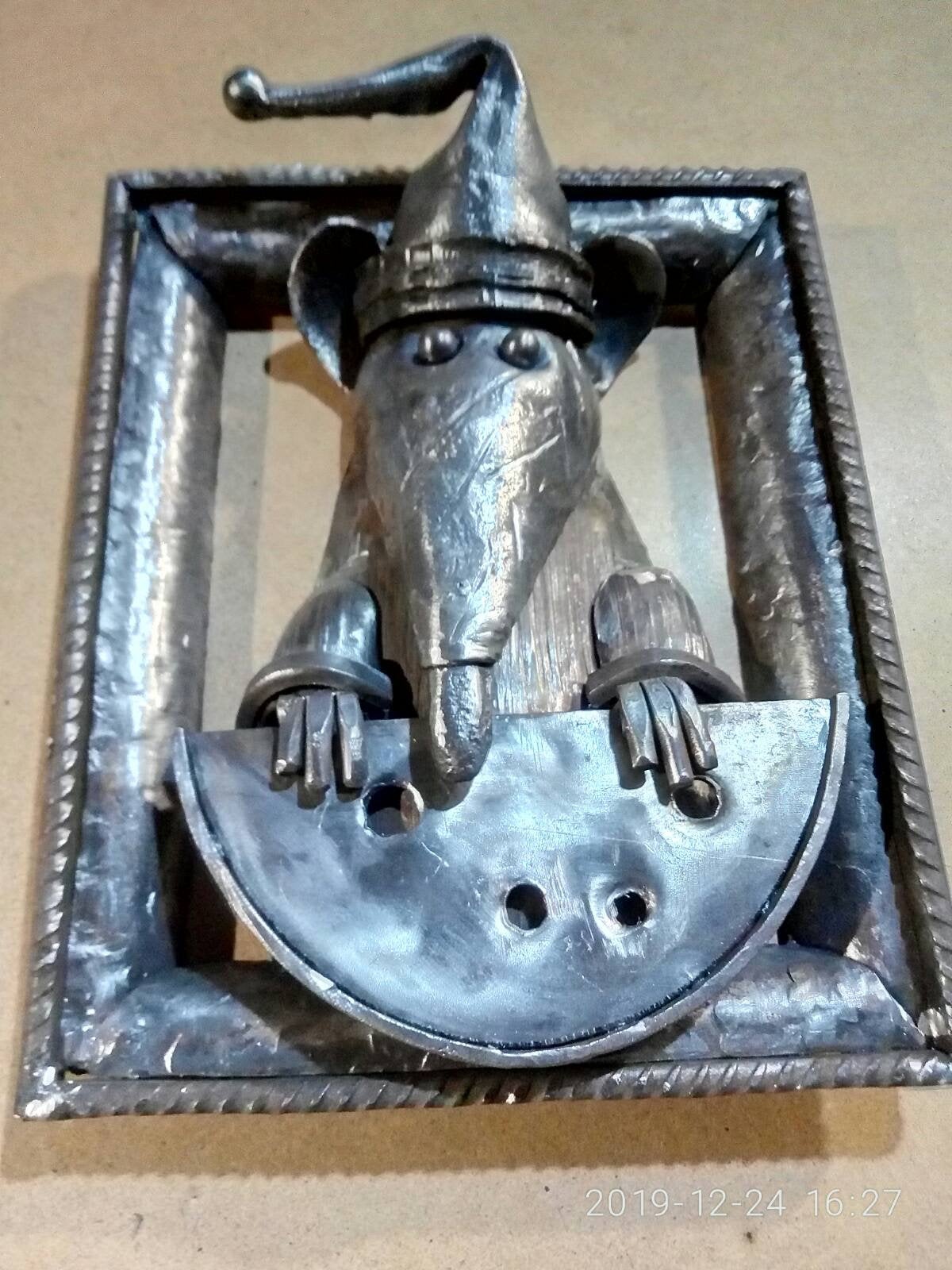 Rat, metal rat, year of rat, painting, year of the rat 2020, metal painting, cheese, rat, animal decor, mouse,mice,mouse birthday party