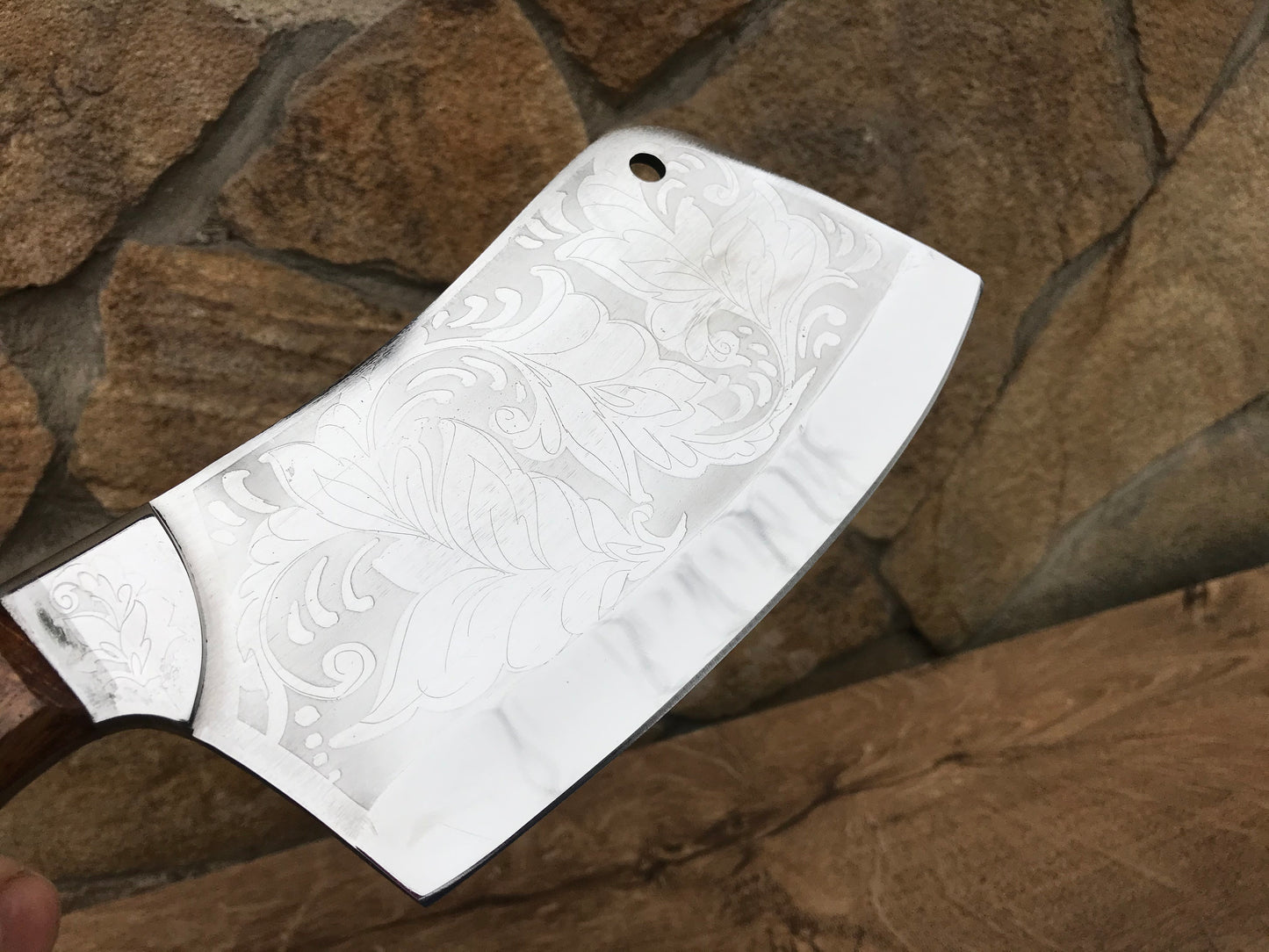 Stainless steel butcher knife, engraved knife, meat knife, meat cleaver, chef knife, kitchen knife, cook knife, chef gifts, meat chopper