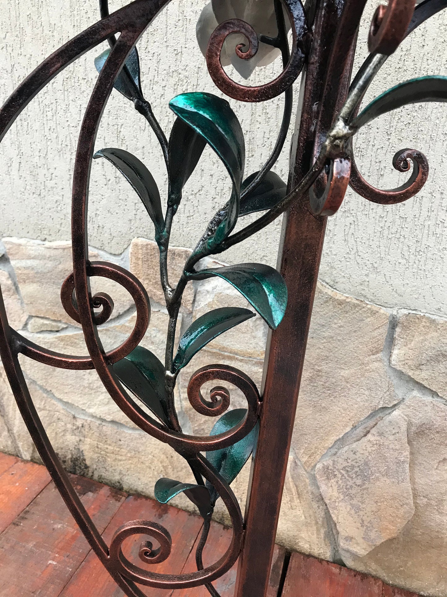 Mail box, mailbox, orchid, bee, bird, hand forged mailbox, floral decor, fairy garden, wedding gift, mail box post, post box, gift for mom