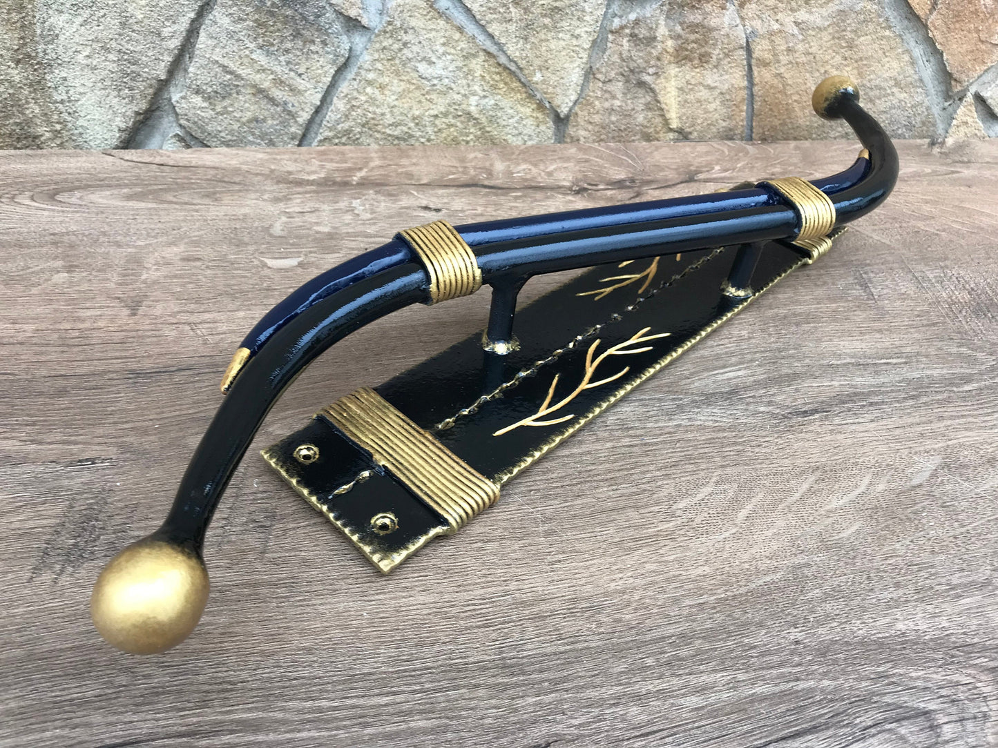 Door handle, door pull, room decor, barn door handle, barn door pull, iron gift, family name sign, metal monogram sign, living room decor