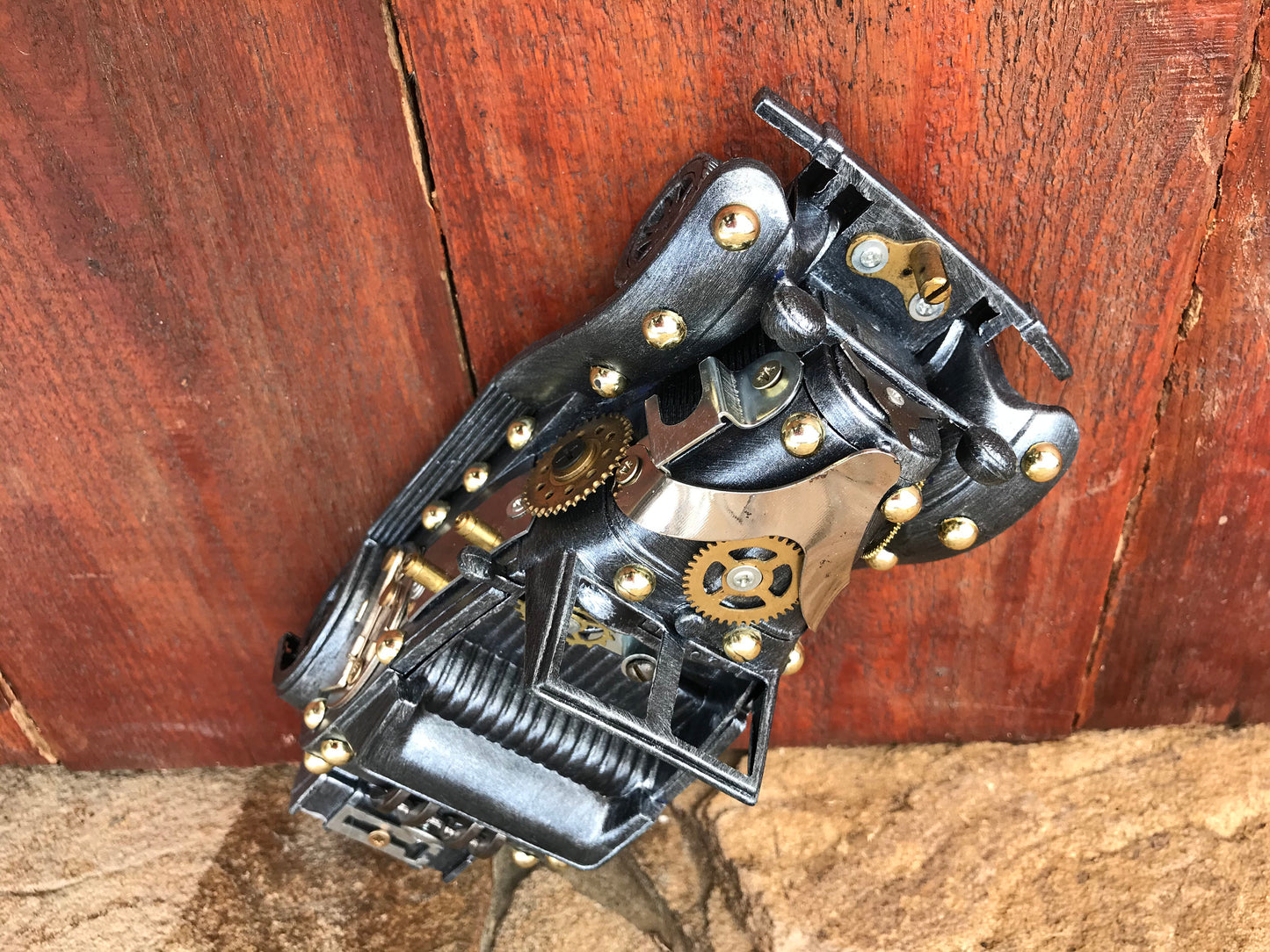 Steampunk car, car, retro car, industrial car, steampunk gift, DIY, steampunk machine, gears, industrial gift, junk art, car collectables