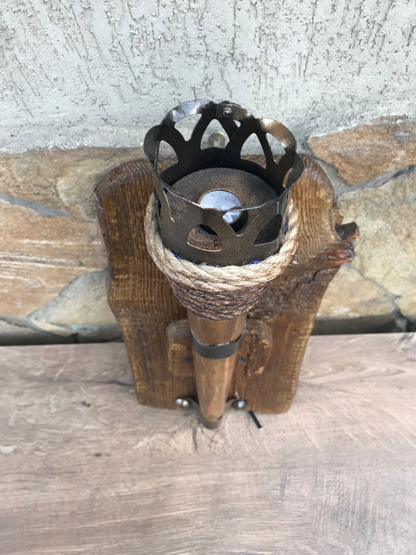 Wall sconce, torch, viking sconce, viking light, castle sconce, medieval torch, Olympic torch, medieval lamp, hand forged lantern, medieval