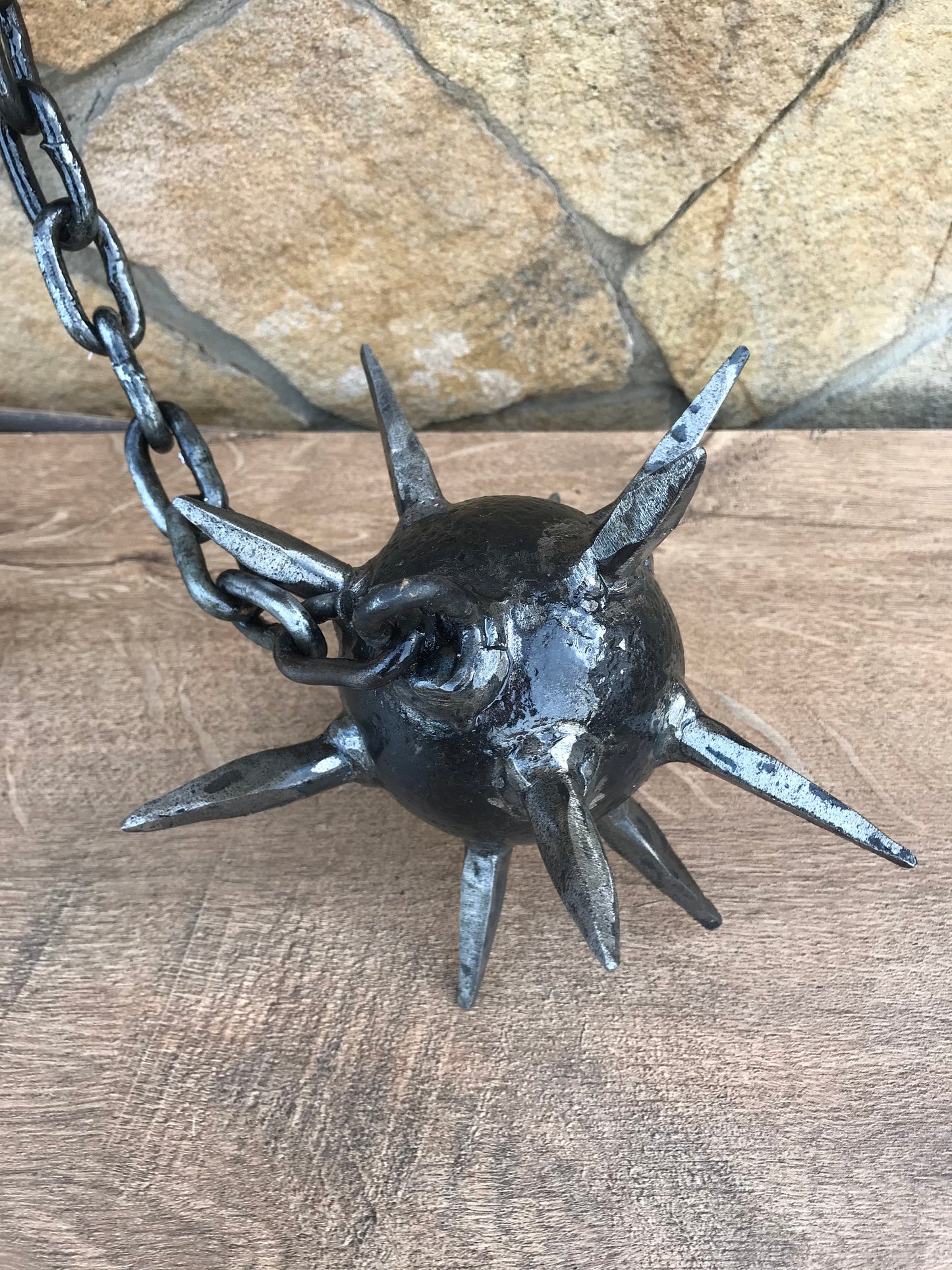 Viking mace, war mace, hand crafted mace, mace, flail, chain flail, medieval, knight,warrior,medieval weapon,viking axe,mens gifts,iron gift