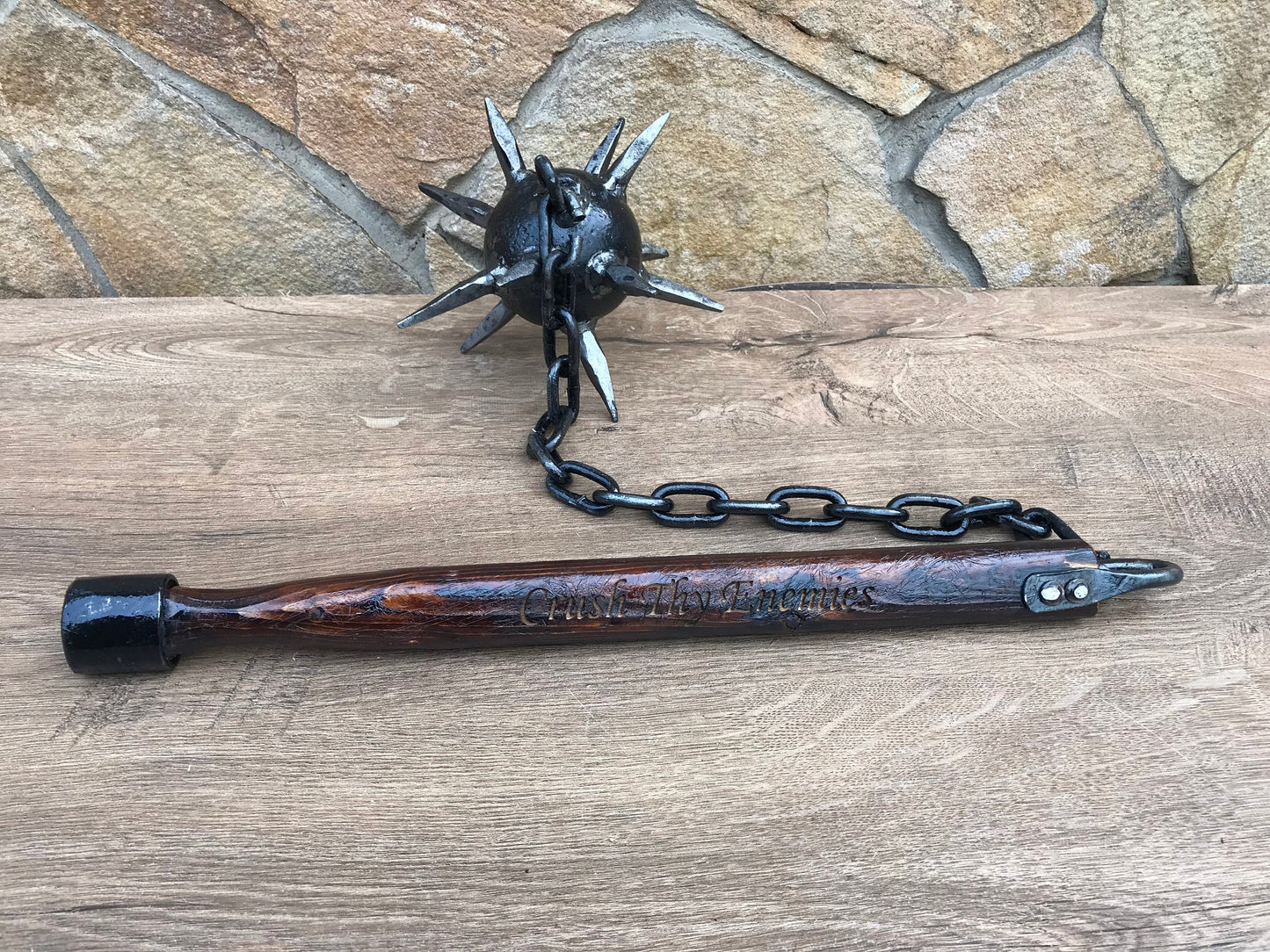 Viking mace, war mace, hand crafted mace, mace, flail, chain flail, medieval, knight,warrior,medieval weapon,viking axe,mens gifts,iron gift