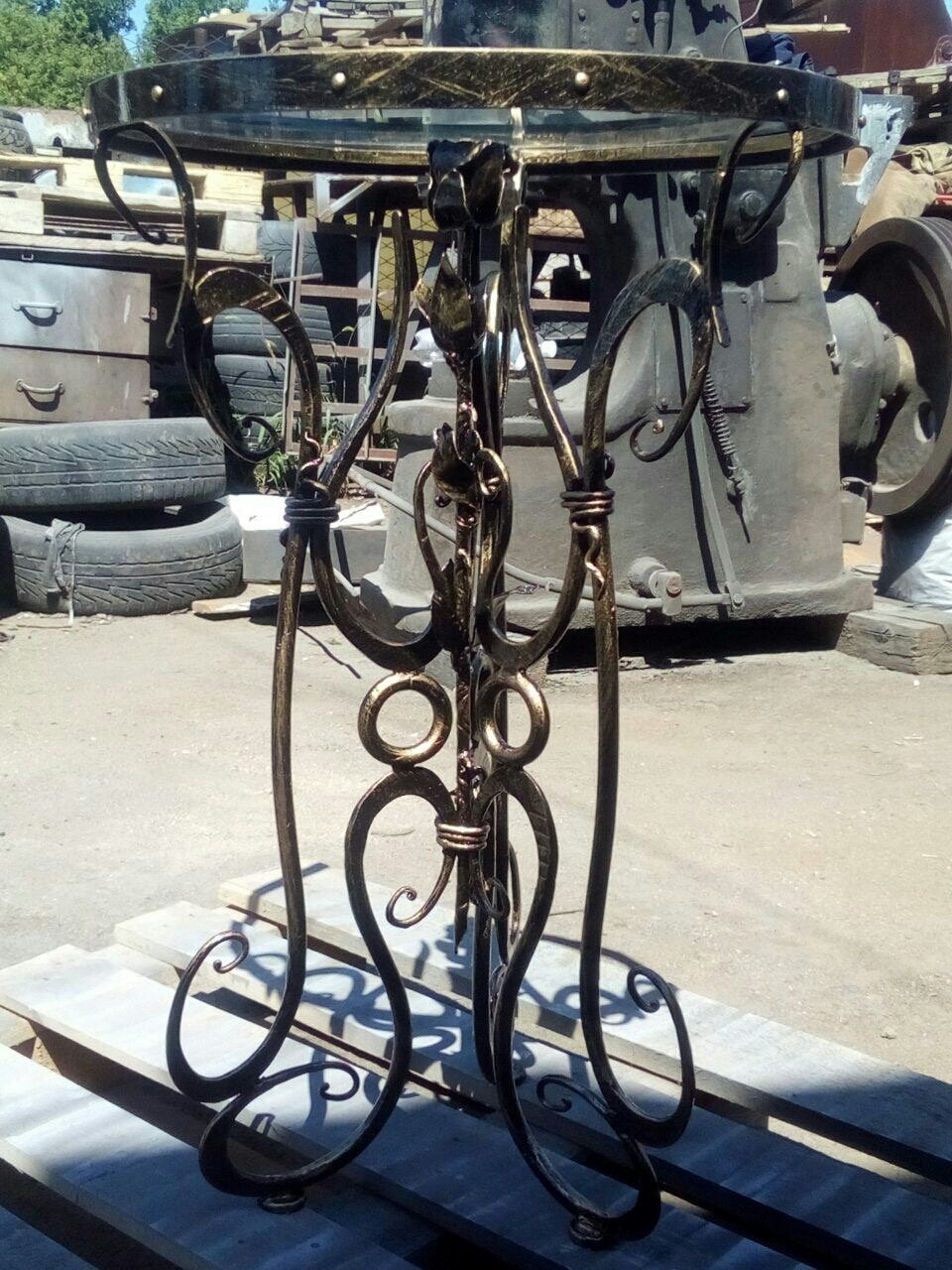 Coffee table, kitchen table, garden table, outdoor table, chair, metal furniture, kitchen decor, dining room, living room, hand forged table