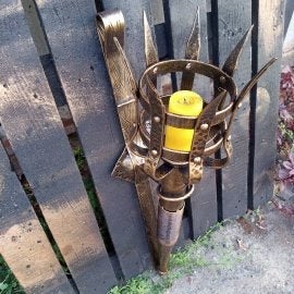 Candle holder, torch, metal candle holder, candle stick, sconce candle holder, wall sconce, candlestick holder, candle stand, iron gift