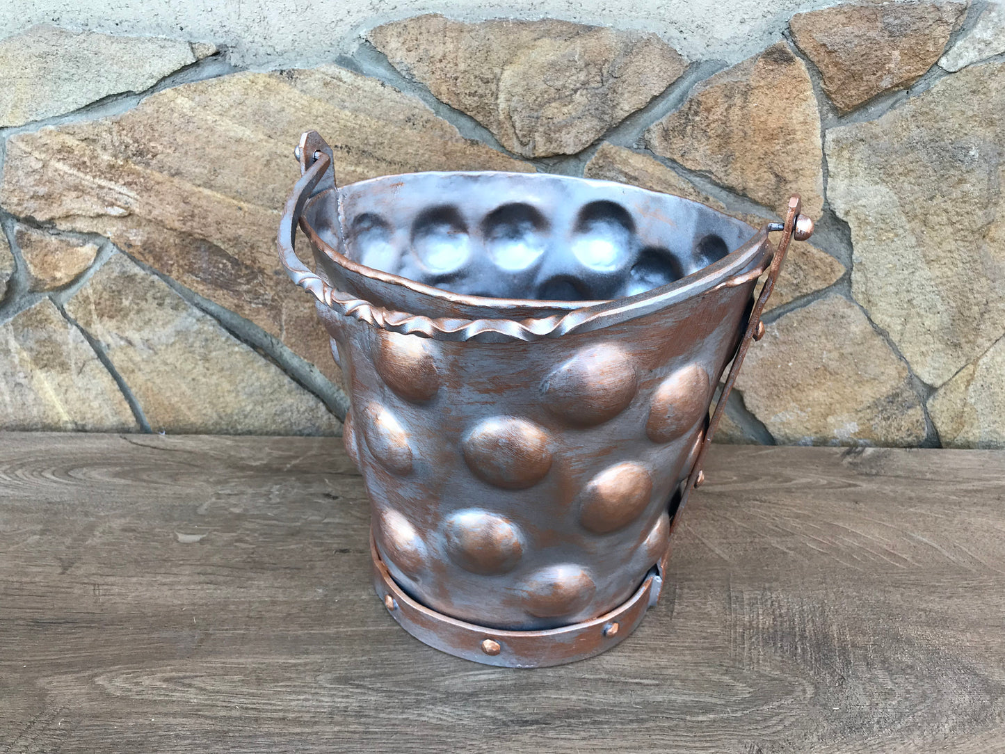 Bucket, coal bucket, ash bucket, coal pail, coal scuttle, coal scuttle bucket, firewood bucket,hand forged bucket,fireplace decor,fire poker
