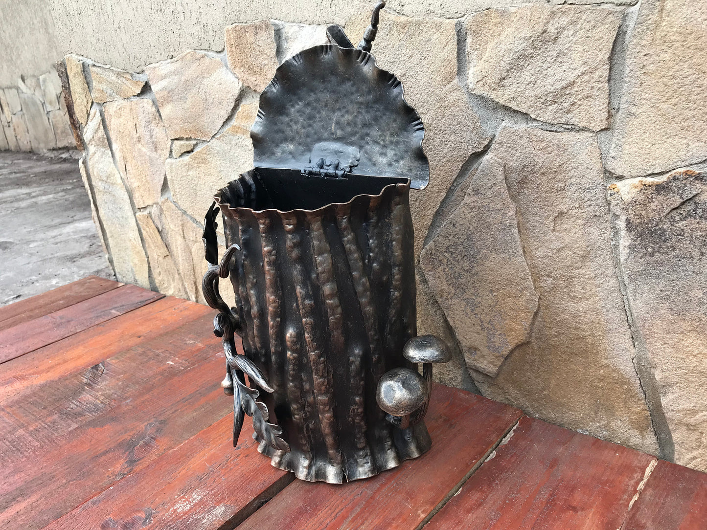 Wall mailbox, mailbox, locking mailbox, mail boxes, postbox, post box, dragonfly, oak, acorn, nature wall art, mail box post, forest decor