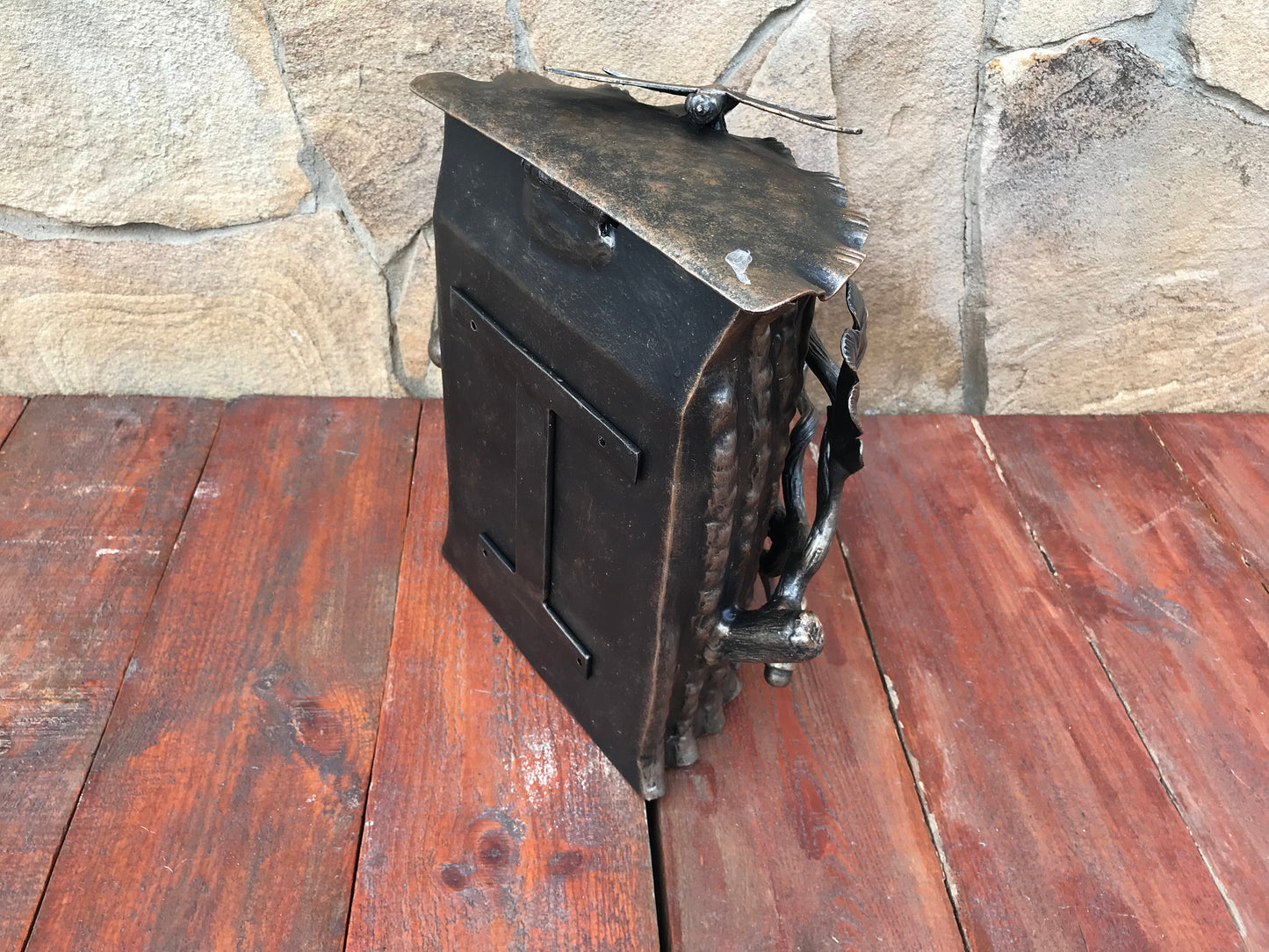 Wall mailbox, mailbox, locking mailbox, mail boxes, postbox, post box, dragonfly, oak, acorn, nature wall art, mail box post, forest decor