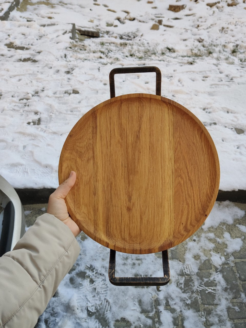 Tray for coffee table, tray for men, serving board, wooden gift, wooden anniversary, personalized wedding tray, bridemaid gifts, wedding