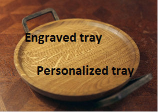 Tray for coffee table, tray for men, serving board, wooden gift, wooden anniversary, personalized wedding tray, bridemaid gifts, wedding