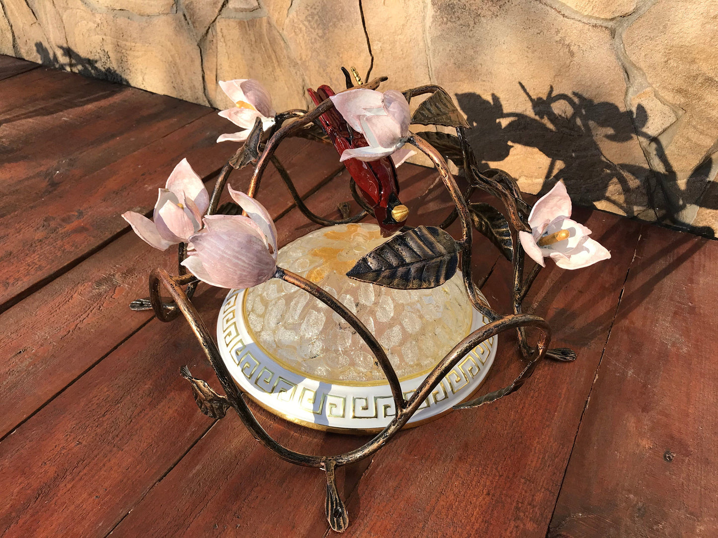 Ceiling lamp decor, ceiling decor, ceiling lamp shade, ceiling light shade, ceiling sculpture, wedding decor, ceiling ornament,ceiling light