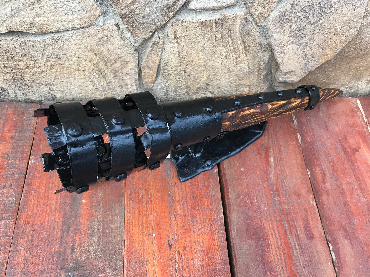 Wall sconce, torch, sconce, viking gift, medieval, castle, reenactment, army gift, wedding gift, engagement gift, gift for dad, gift for mom