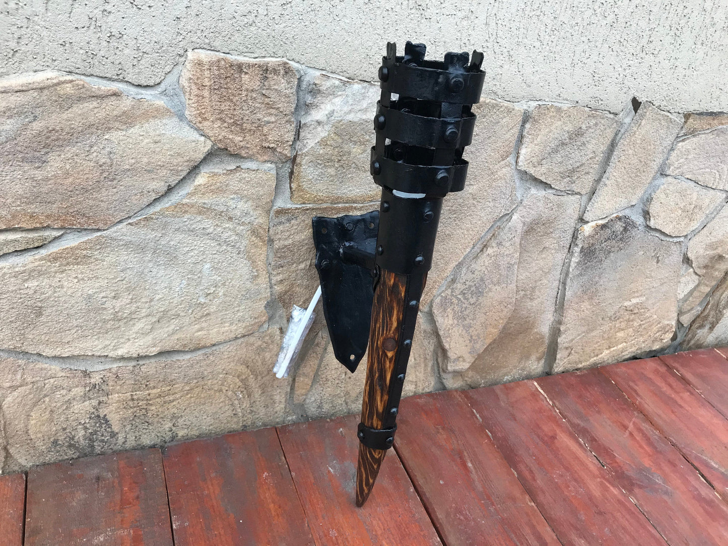 Wall sconce, torch, sconce, viking gift, medieval, castle, reenactment, army gift, wedding gift, engagement gift, gift for dad, gift for mom