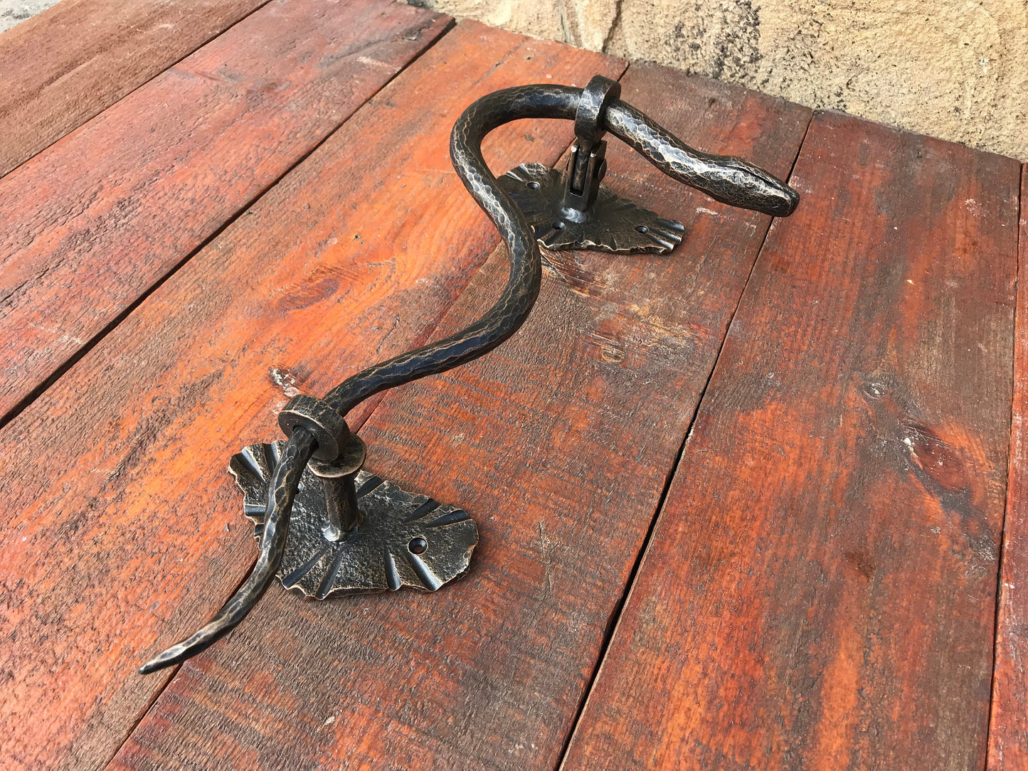 Door knocker, snake door knocker, snake door handle, snake decor, barn door handle, snake gift, snake lover,door pull,iron snake,wild nature