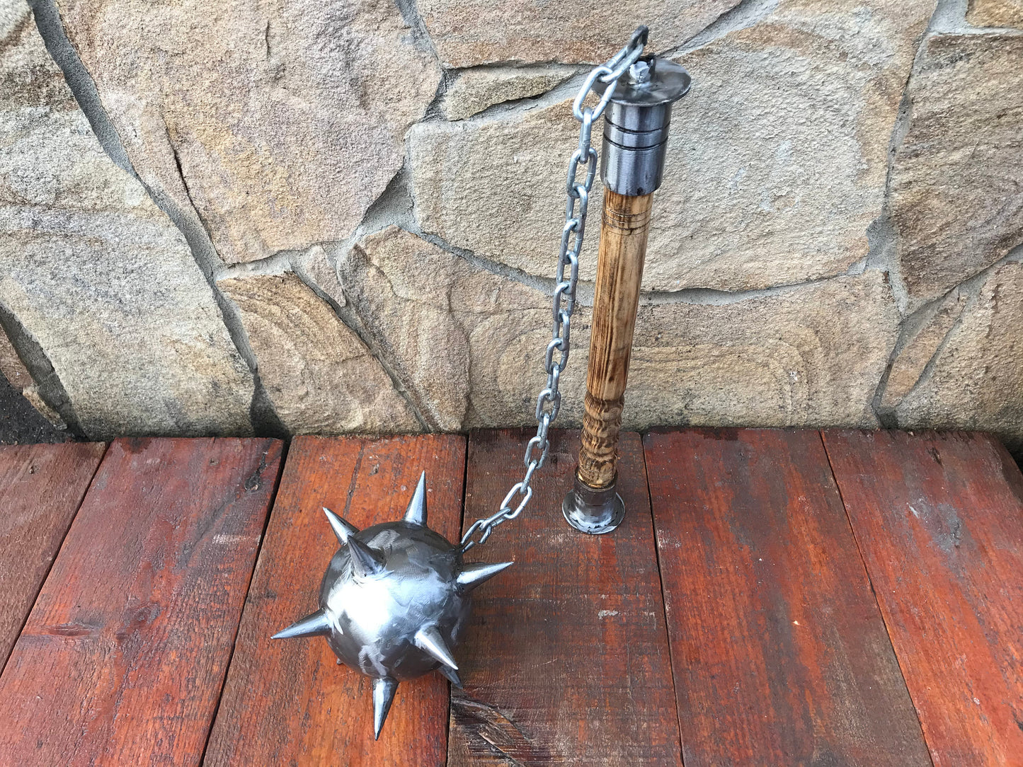 War mace, viking mace, hand crafted mace, mace, flail, chain flail, medieval weapon, viking weapon, viking axe, mens gifts, gift for men,axe