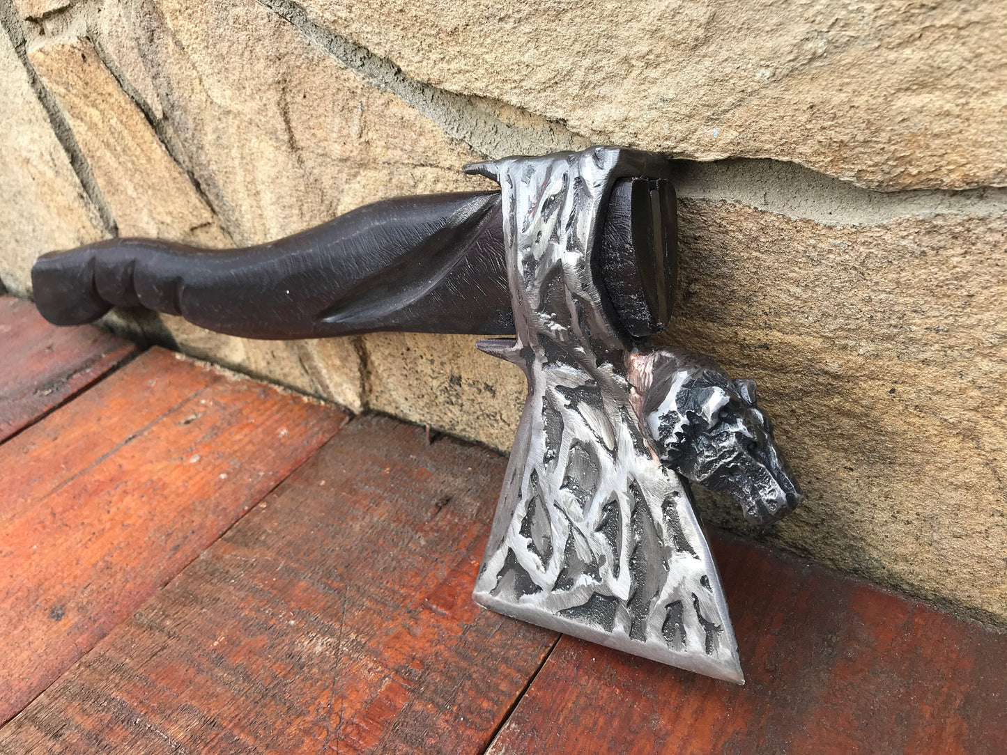 Mens gift, Fenrir, mens anniversary gift, mens birthday gift, 6th anniversary, 11th anniversary,groomsman gift,viking axe,hatchet,wolf gifts