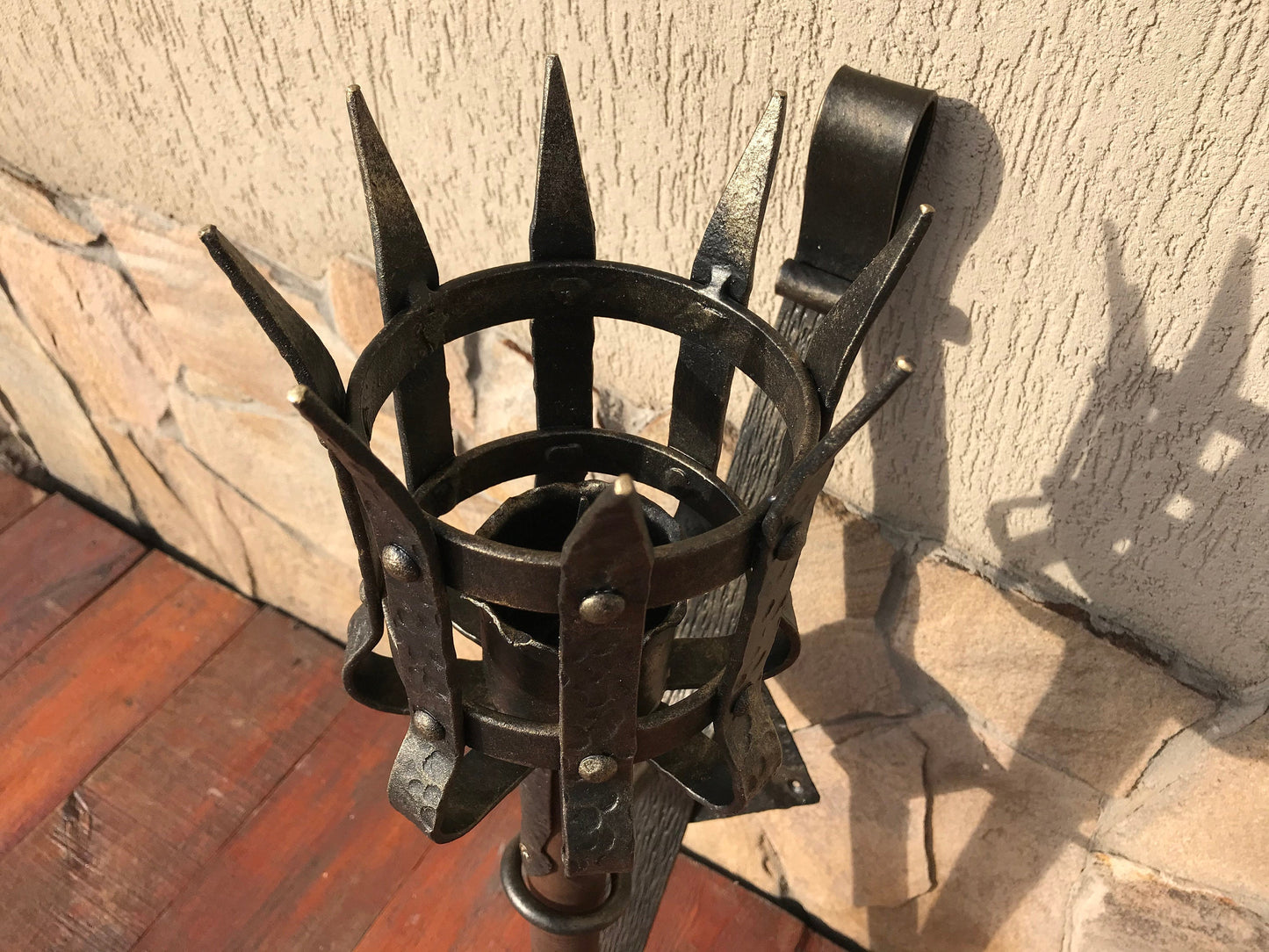 Torch, medieval torch, fire torch, torch candle holder, wall torch, wedding decor, wall sconce, viking torch, torch sconce, juggling, party