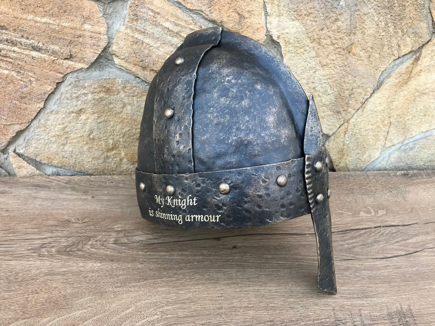 Engraved helm, personalized gift, viking helm, helm, medieval helm, castle, knight, warrior, medieval, cosplay armor, cosplay weapon, axe