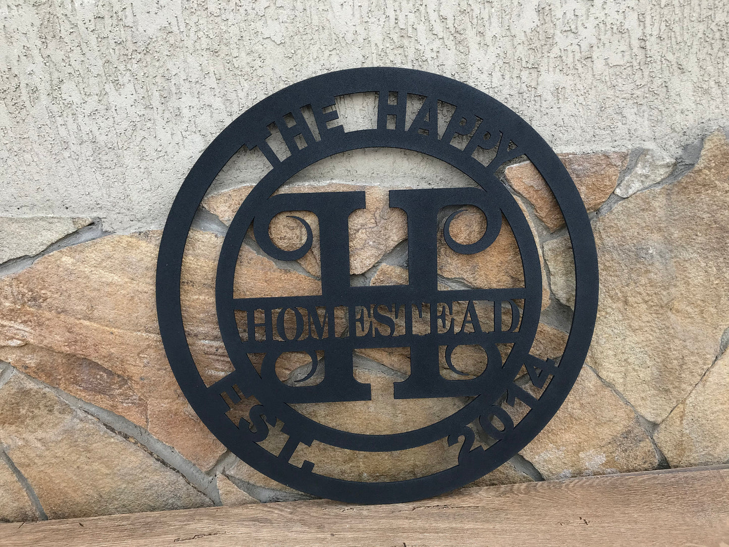Monogram sign, name sign, family established, family monogram sign, door hanger, surname sign, door wreath, custom sign, last name, monogram