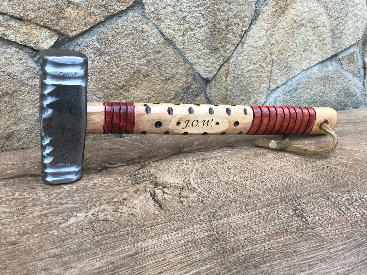 Hand forged hammer, blacksmith hammer, iron gift for him, wedding shower gift, bridal party gift, viking gift, viking hammer, nordic hammer