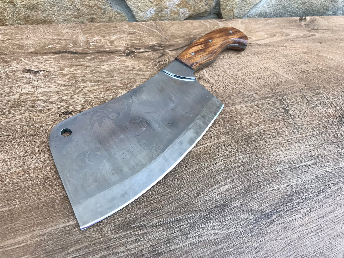 Stainless steel butcher knife, engraved knife, meat knife, meat cleaver, chef knife, kitchen knife, cook knife, chef gifts, meat chopper