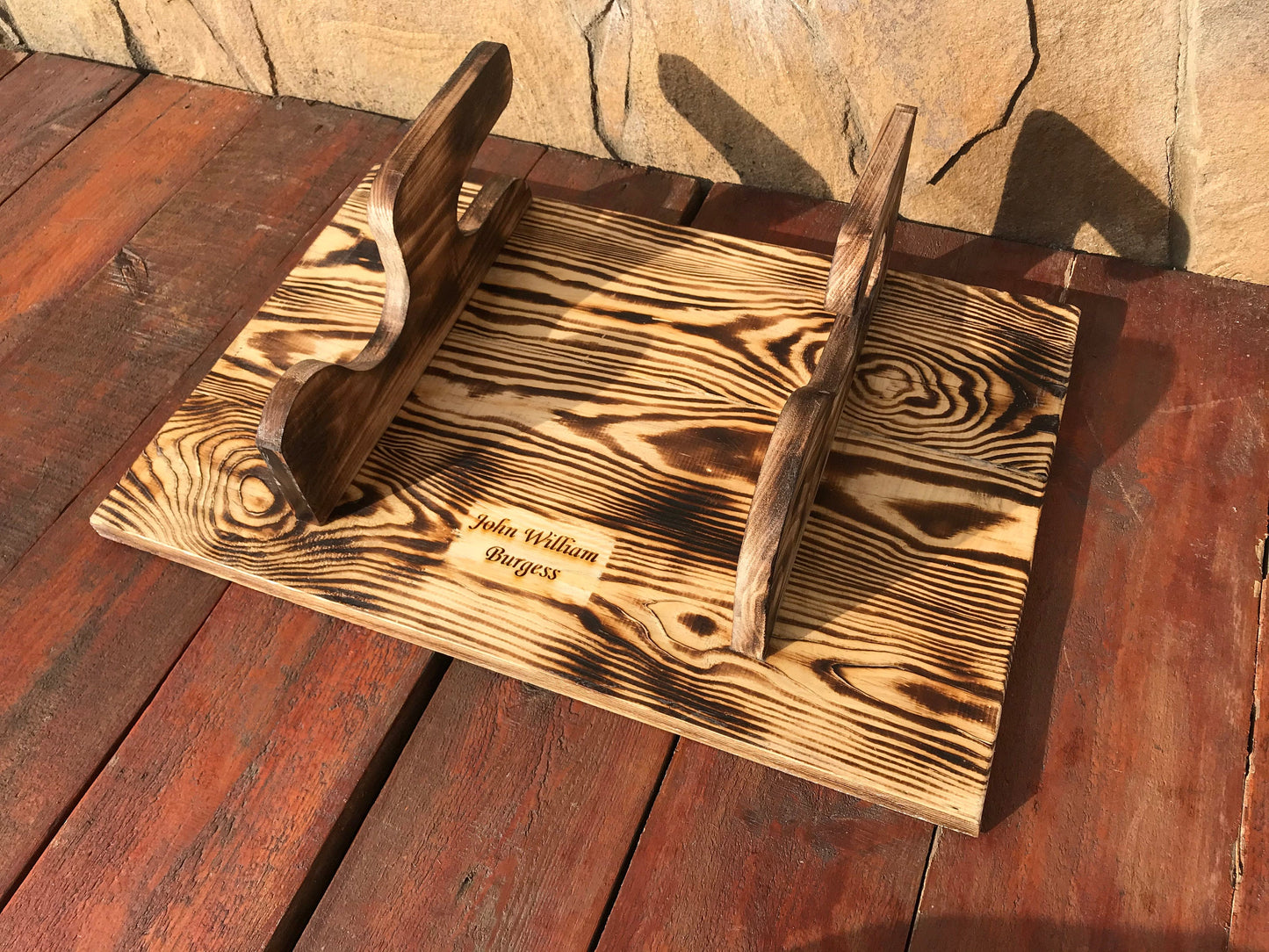 Axe holder, wooden gift, axe stand, axe display, axe hook, wooden anniversary, 5th anniversary,viking axe,hatchet,axe,mens gift,gift for men