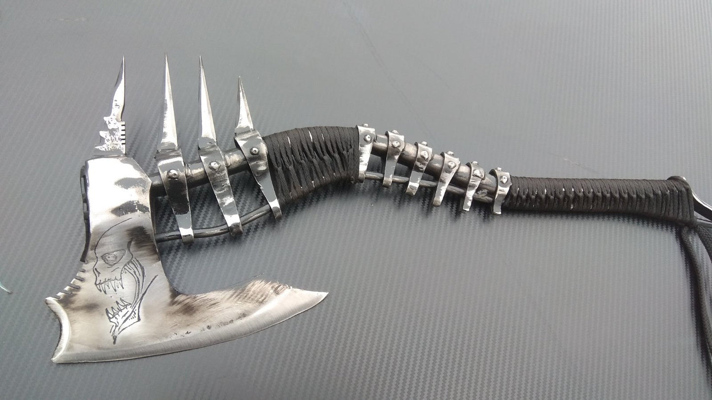 Viking axe, axe, hatchet, skull, viking, mens gifts, medieval, 6th anniversary gift, iron anniversary, Halloween, viking gifts, brutal,death
